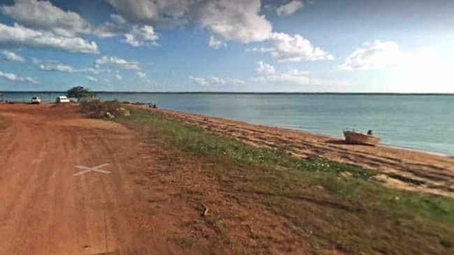 Napranum Beach, near Weipa at Cape York near where the dog was taken on Friday.