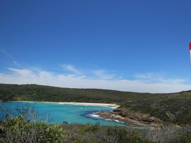 The notoriously dangerous Frazer Beach pictured from Snapper Point. Picture: AAP Image/Sue Graham