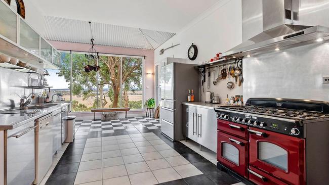 The kitchen has a fabulous outlook.