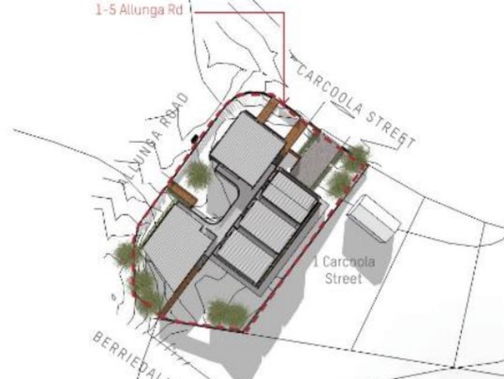 Diagram of the Centacare Evolve Housing proposed social housing development at Chigwell. Picture: Supplied