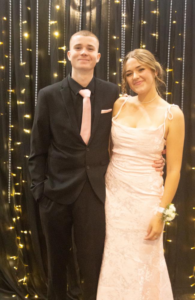 Paige and Luke at the Maroochydore State High School formal 2023.