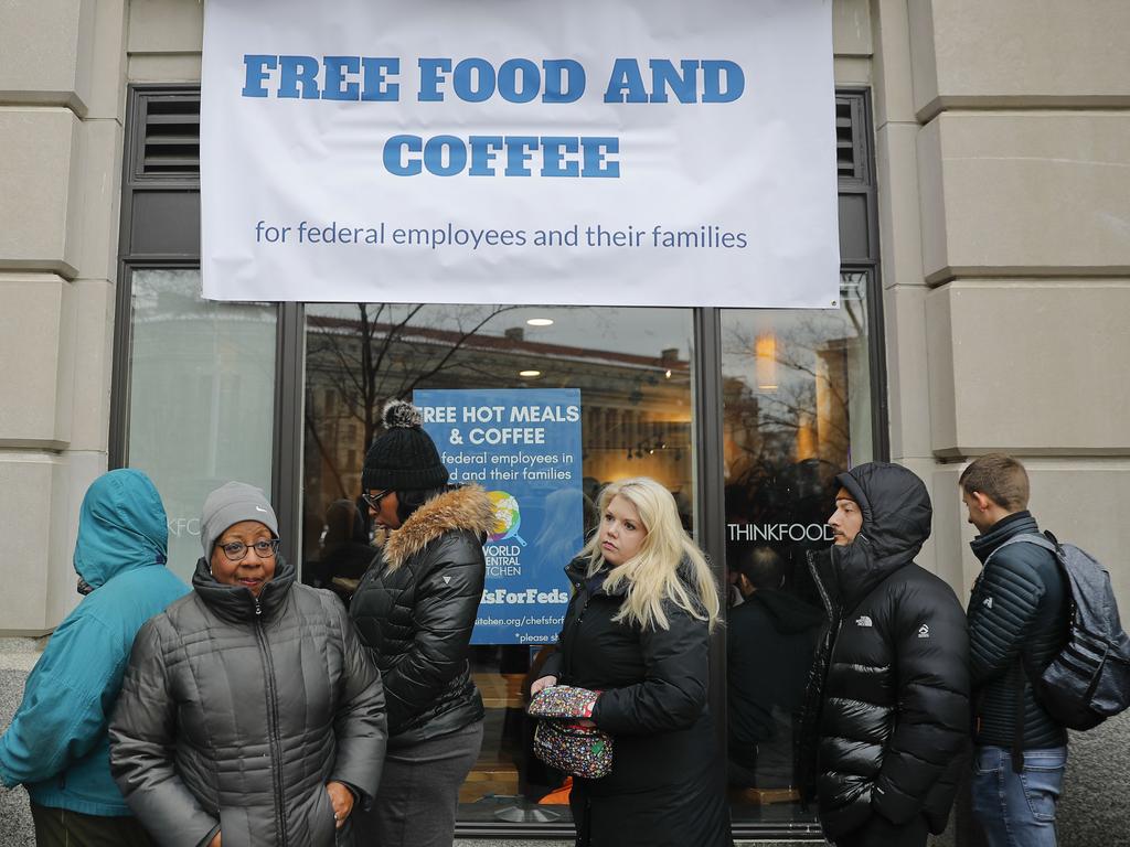 Unpaid federal workers and their families are turning to non-profits including Chef Jose Andres’ World Central Kitchen for food and essentials. Picture: AP Photo/Pablo Martinez Monsivais 