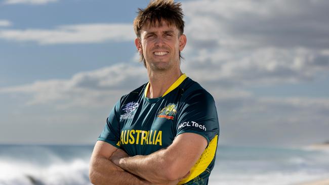 Ready to lead: Mitchell Marsh ahead of Australia’s T20 World Cup campaign next month Picture: Getty Images