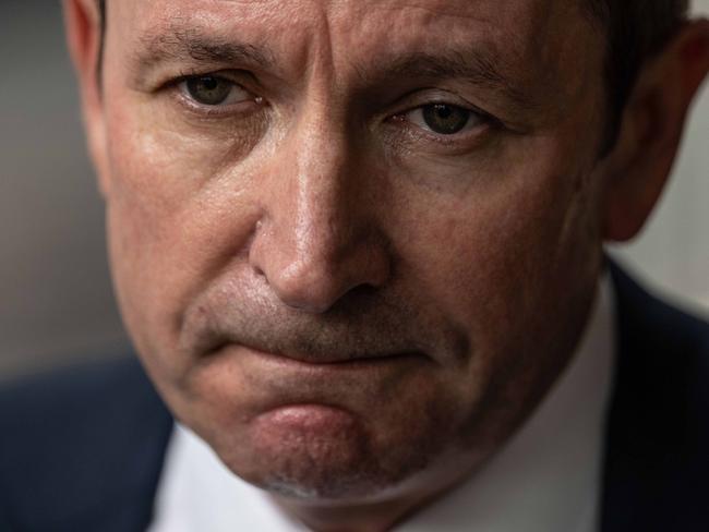 SYDNEY, AUSTRALIA - NewsWire Photos March 7, 2021: Western Australia Premier Mark McGowan speaking to media outside the Federal Court, Sydney. Picture: NCA NewsWire / James Gourley