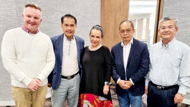 Sawathey Ek (second from left) pictured with Indigenous Affairs Minister Linda Burney. Picture: Supplied