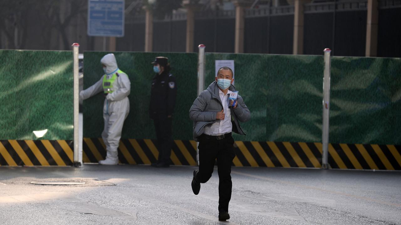 The streets of the city are largely empty. Picture: AFP