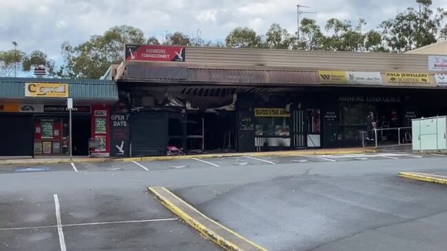 Shops destroyed after 'suspicious' fire