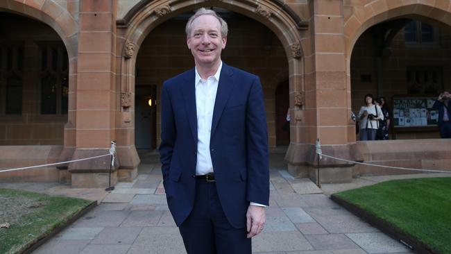 Brad Smith, Microsoft’s global president, welcomes the ACCC’s grappling with Big Tech issues. Picture: Britta Campion