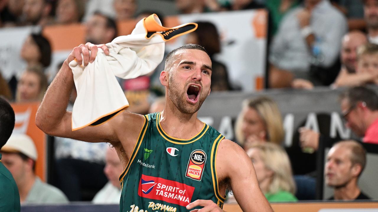 Power forward McVeigh led the way with 26 points and his physicality was also a feature of the contest as he reeled in 11 rebounds of his own. Picture: Getty Images