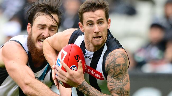 Jeremy Howe did not train yesterday after injuring his knee and groin against Port Adelaide.