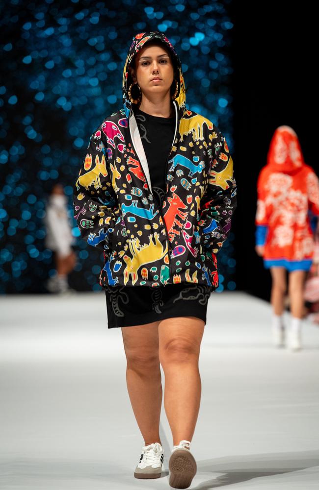 2024 Country to Couture at the Darwin Convention Centre showcases hand-designed First Nations fashion. Picture: Pema Tamang Pakhrin