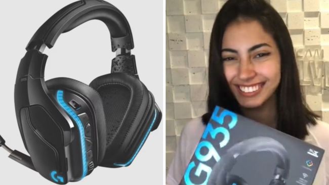 Save $100 on Logitech G935 Wireless 7.1 Surround Sound Lightsync Gaming Headset. Picture: The Good Guys, TikTok/@maycamgames