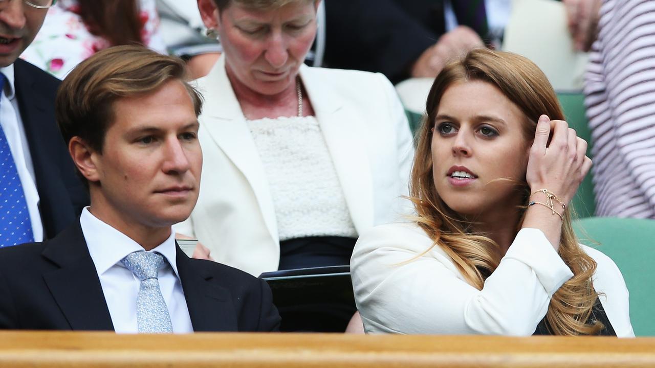 Dave Clark and Princess Beatrice at a Wimbledon match in 2014. Picture: Jan Kruger