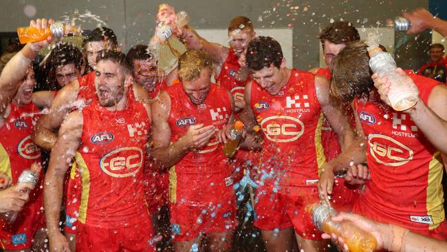 Mick Malthouse wants to see more scenes like this at the Suns. Picture: Getty Images