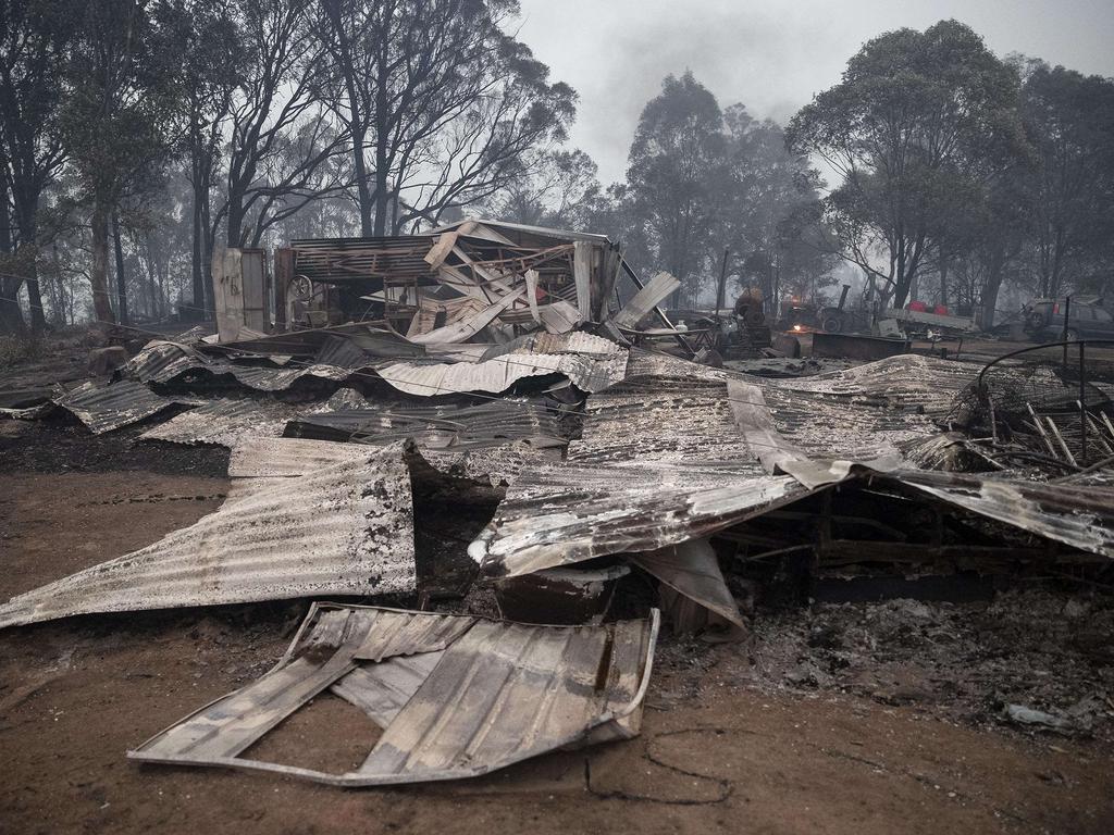 A property destroyed by fire at Cobargo. Picture: Gary Ramage