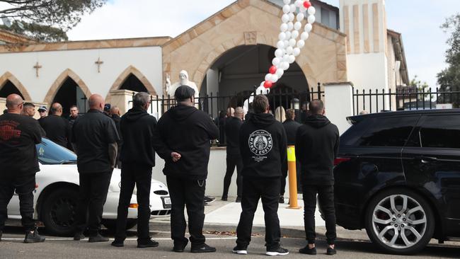 The funeral of Fares Abounader at a Punchbowl church.