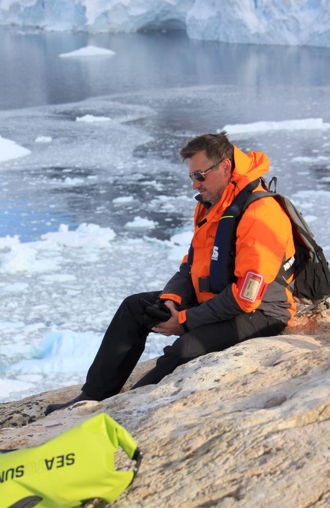 Here he is in Antarctica. He’s travelled to more than 50 countries by using loyalty points.