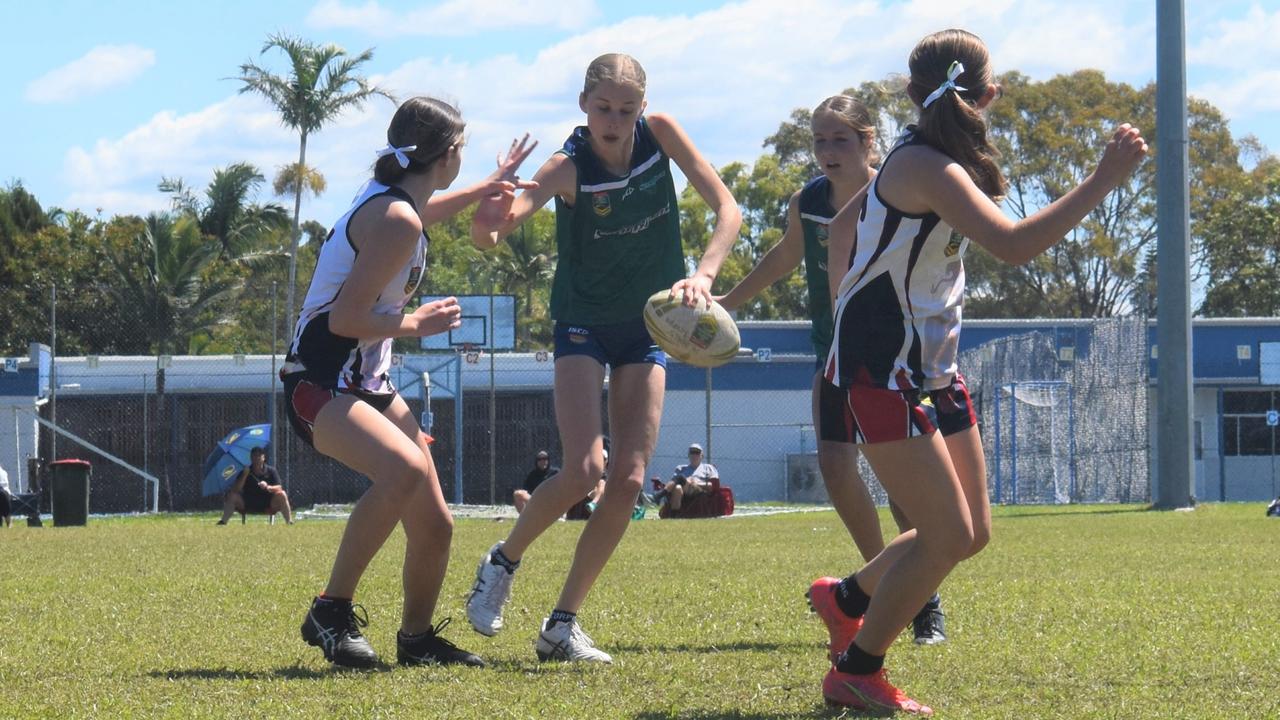 U14 Girls Brisbane Cobras vs Sydney Scorpions at the National Youth Touch Football Championships, Kawana 2022. Picture: Eddie Franklin