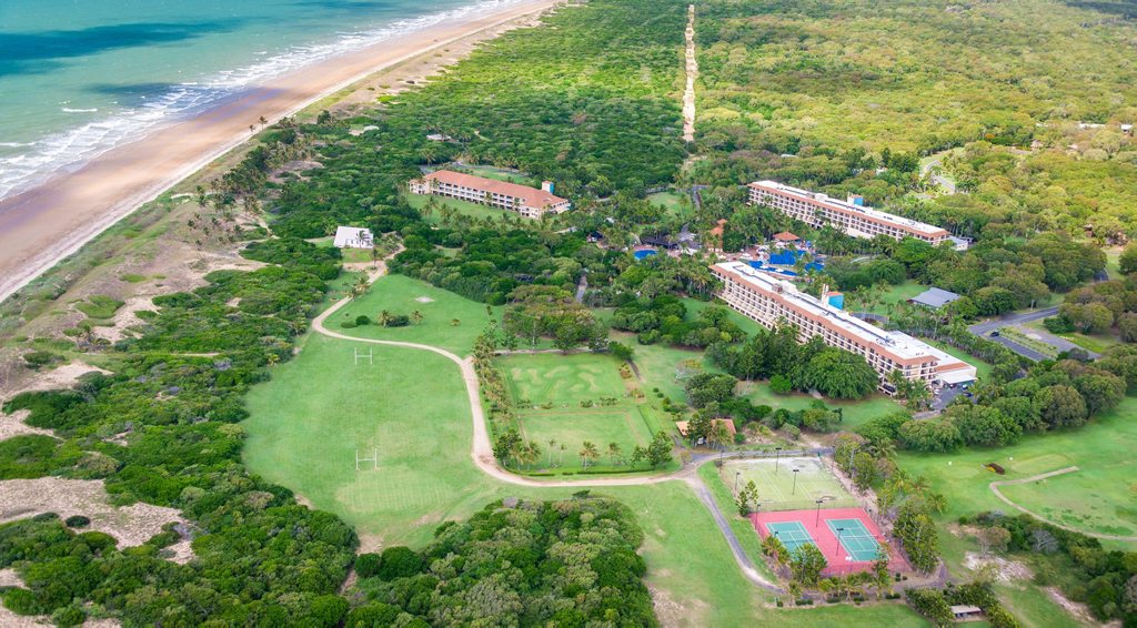 An aerial view of Capricorn Resort. Photo Contributed / The Capricorn Coast Mirror. Picture: Nathan White Images