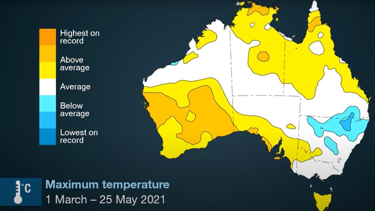 Australia winter weather outlook Warmer than average but wetter season