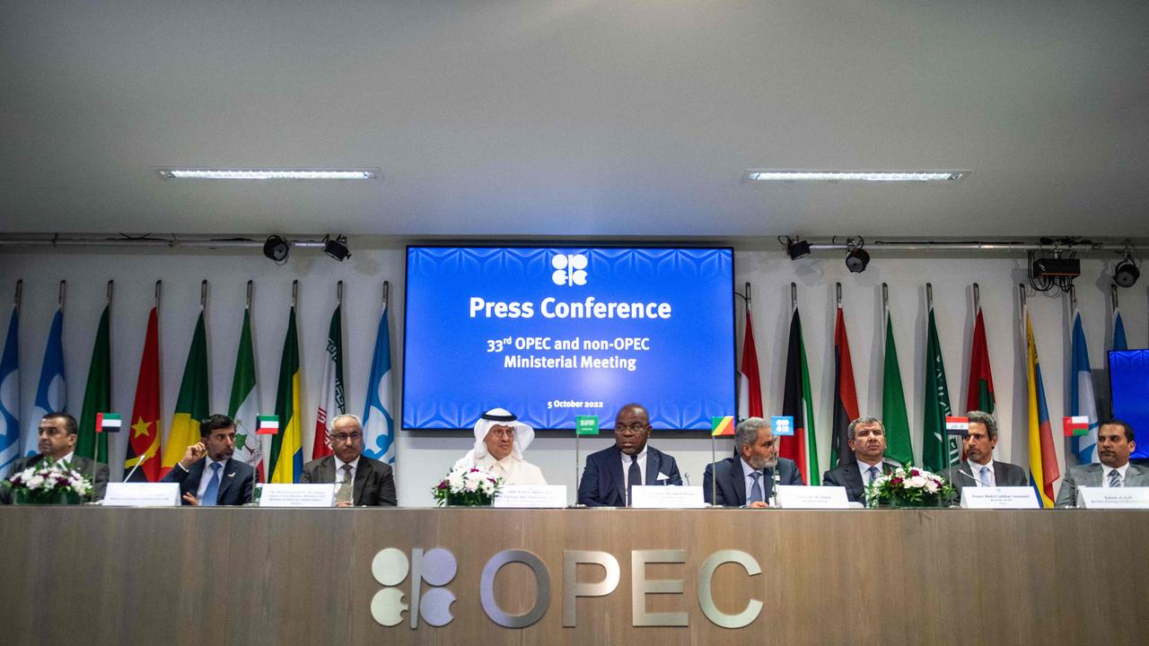 Traders are awaiting OPEC+ talks to be held next week where a fresh round of production cuts could be pursued. Picture: Vladimir Simicek / AFP.