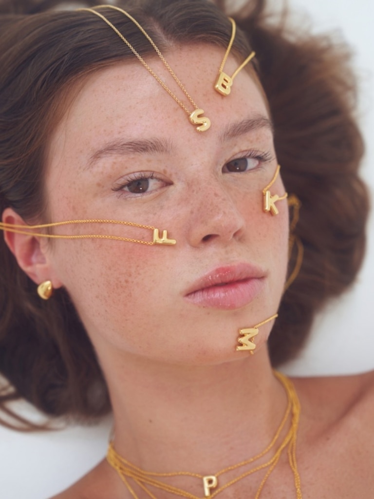 Avant Studios Bubble Letter Necklace. Picture: THE ICONIC.