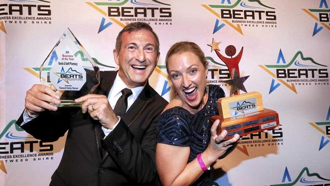 2018 Business of the Year winners - Varela and Swift Pharmacy Murwillumbah. Picture: Scott Powick