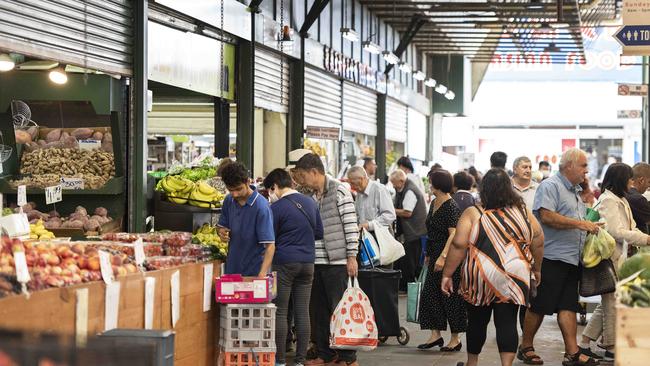 Shoppers at Preston Market earlier in the year. Picture: Ellen Smith