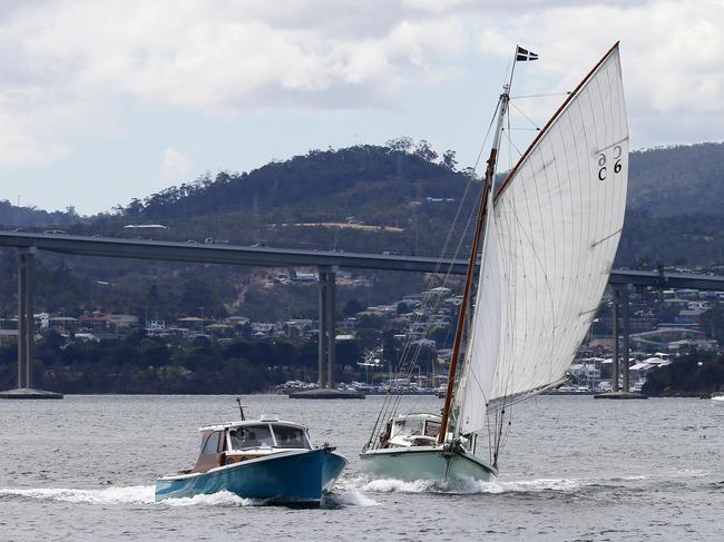 Australian Wooden Boat Festival - Parade of Sail pictured from the Young Endeavor PICTURE: MATT THOMPSON