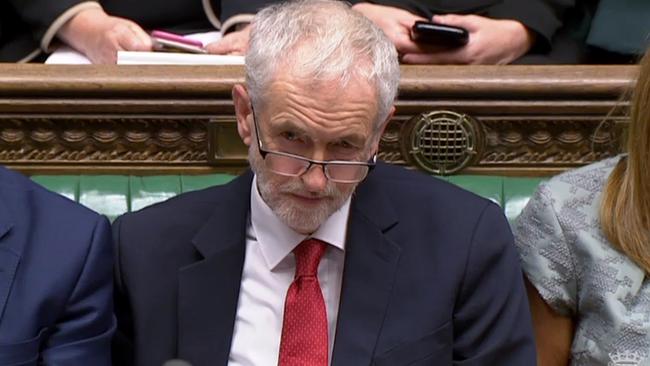 Jeremy Corbyn has tabled a vote of no confidence in Theresa May. Picture: AFP.