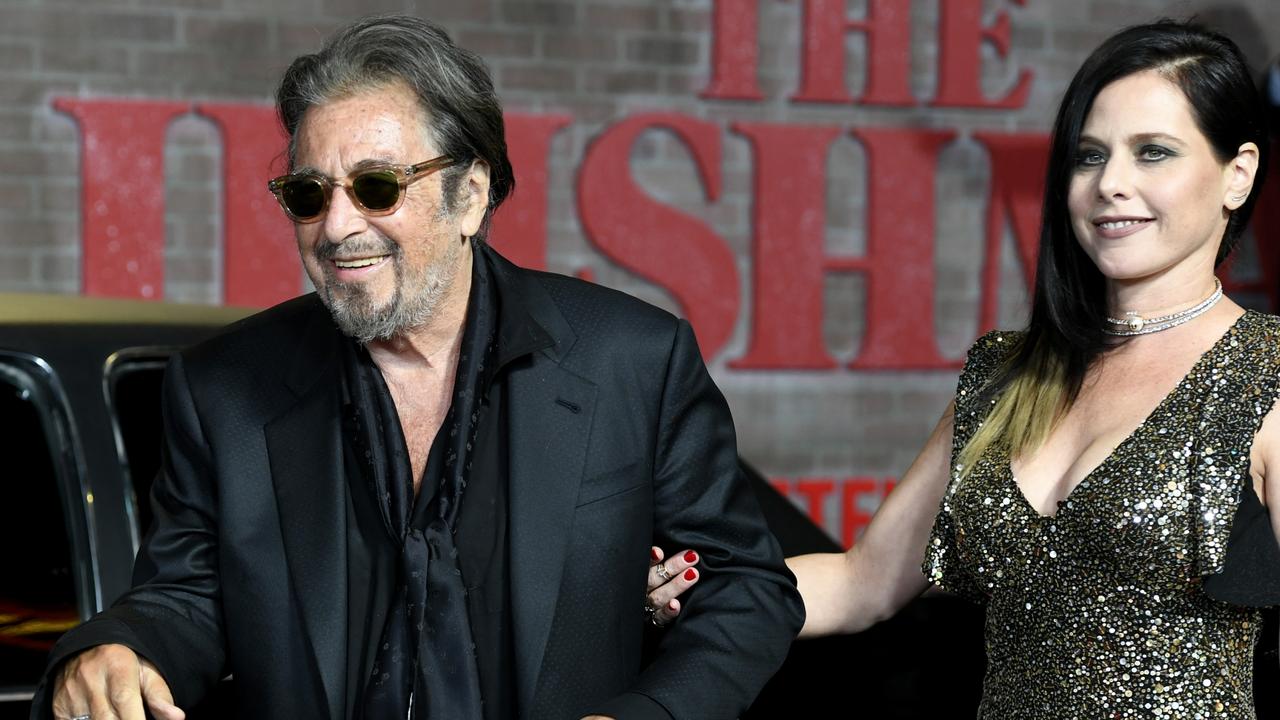 Al Pacino and Meital Dohan attend the premiere of The Irishman last October. Picture: Frazer Harrison/Getty Images