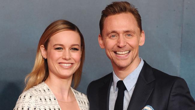 Brie Larson and Tom Hiddleston on the red carpet for the premiere of Kong: Skull Island. Picture: Rex Features//Splash News