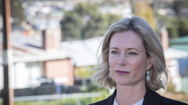 Tasmanian Labor Leader Rebecca White at Risdon Vale. Picture: Chris Kidd