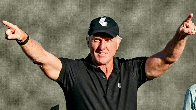 Liv Golf boss Greg Norman says the rankings are a joke. Picture: Brenton Edwards / AFP