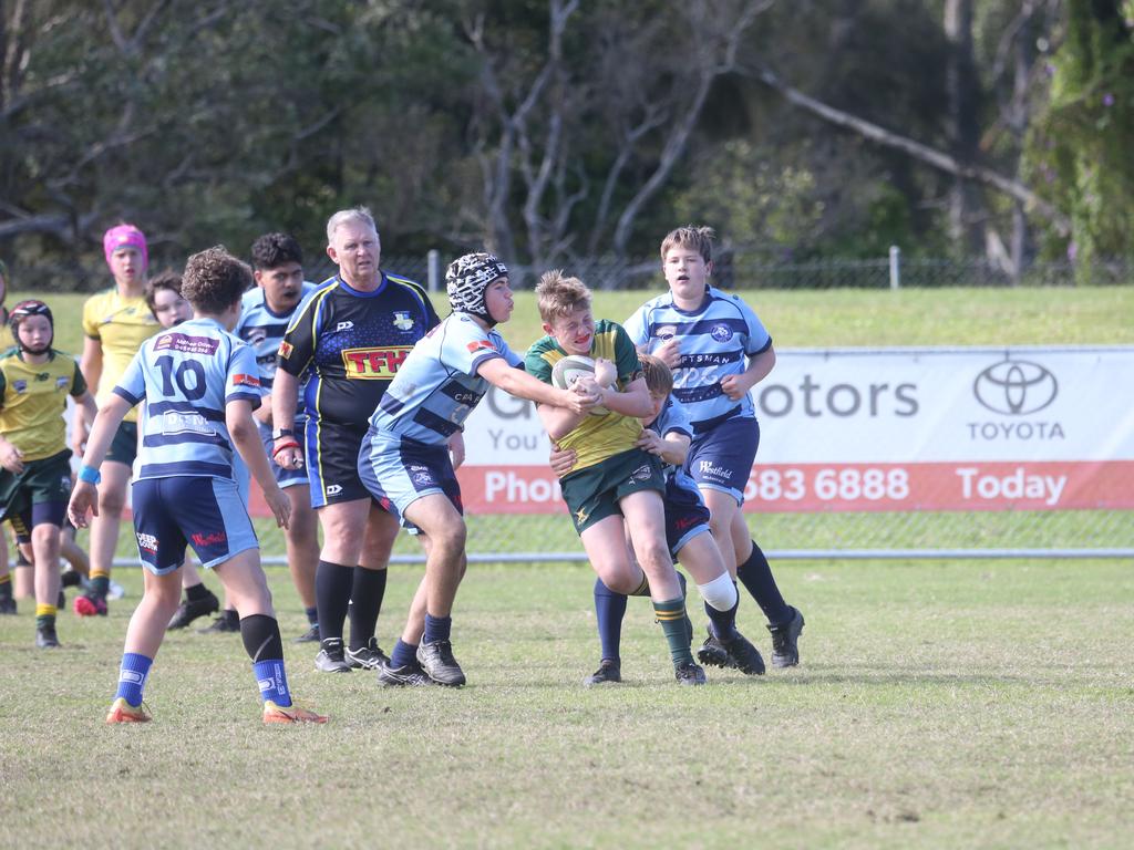 GCDRU juniors U13. Helensvale vs. Surfers Paradise. 14 July 2024 Surfers Paradise Picture by Richard Gosling