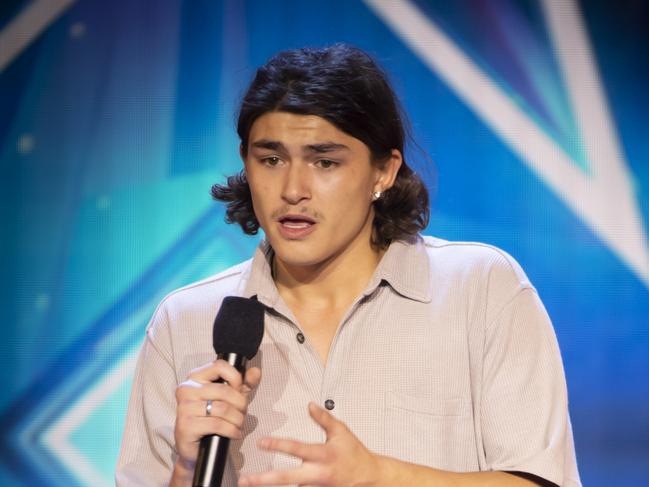 SUNTAS: August 4, 2019... Australia's Got Talent new season features Hobart singer/rapper Jayden Appleby, 18. His performance will screen August 5.Pic supplied: CHANNEL SEVEN