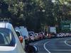 Woman taken to hospital after motorway pileup