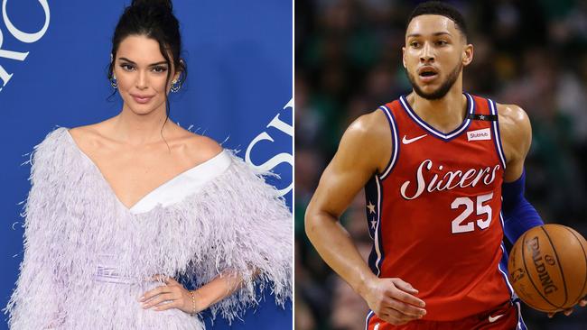 Kendall Jenner and Ben Simmons.