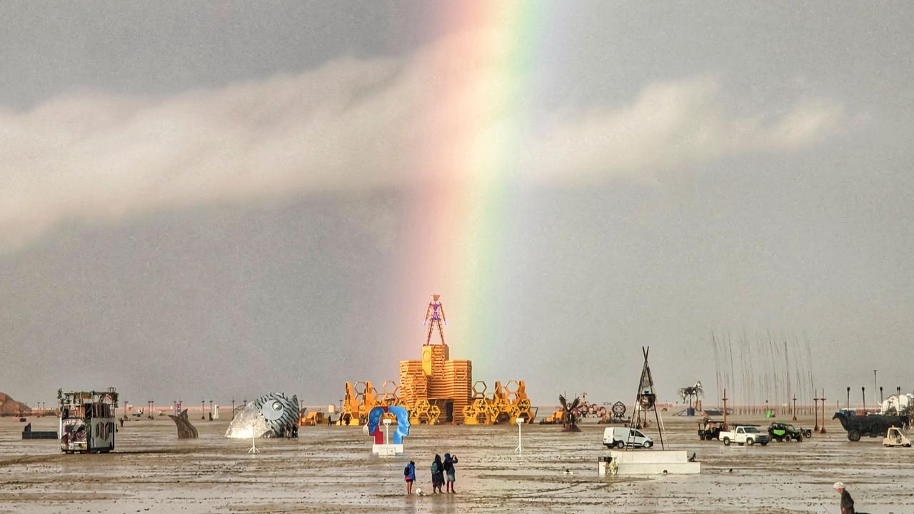 Burning Man revellers including tech titans and celebrities left stuck in  the mud after heavy rain
