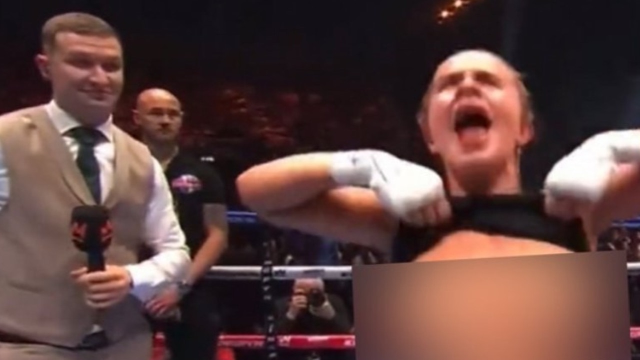 TV viewers stunned as giggling MMA fighters flash crowd before fight having  also got boobs out in X-rated weigh-in