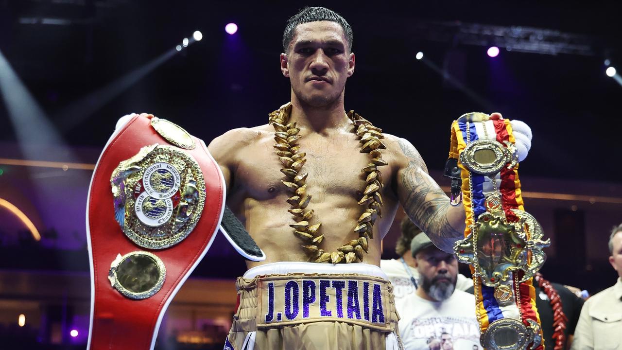 Jai Opetaia. King of the world. Photo by Richard Pelham/Getty Images.