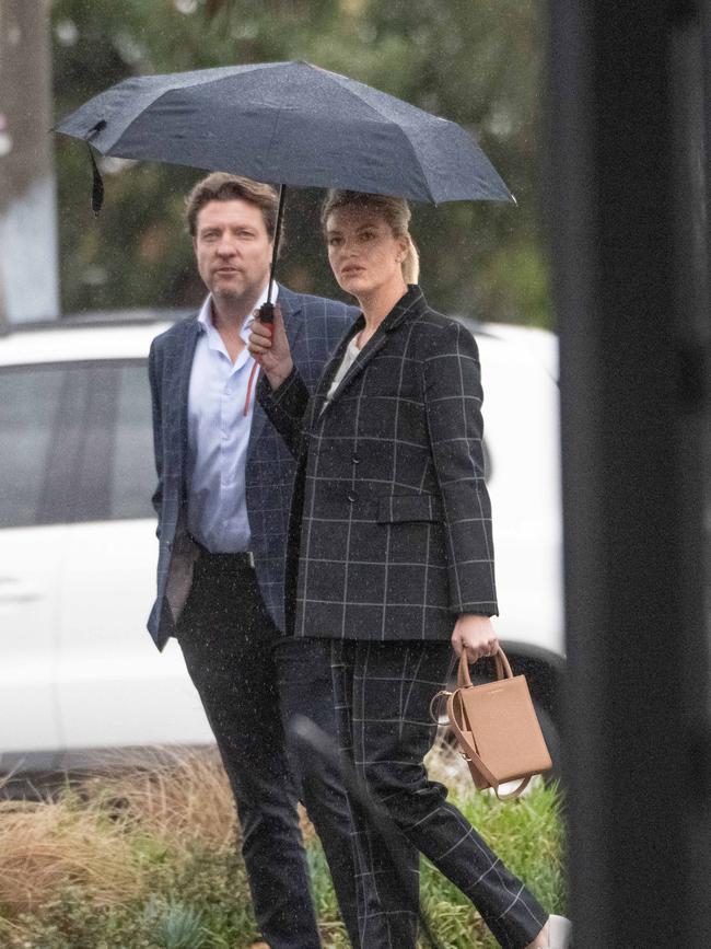 Rebecca Maddern and Trent Miller. Picture: Tony Gough