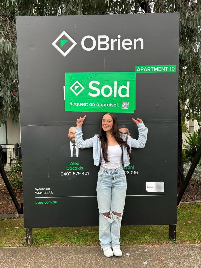 Jasmine Brennan, 24, bought her first home using the First Home Guarantee Scheme.