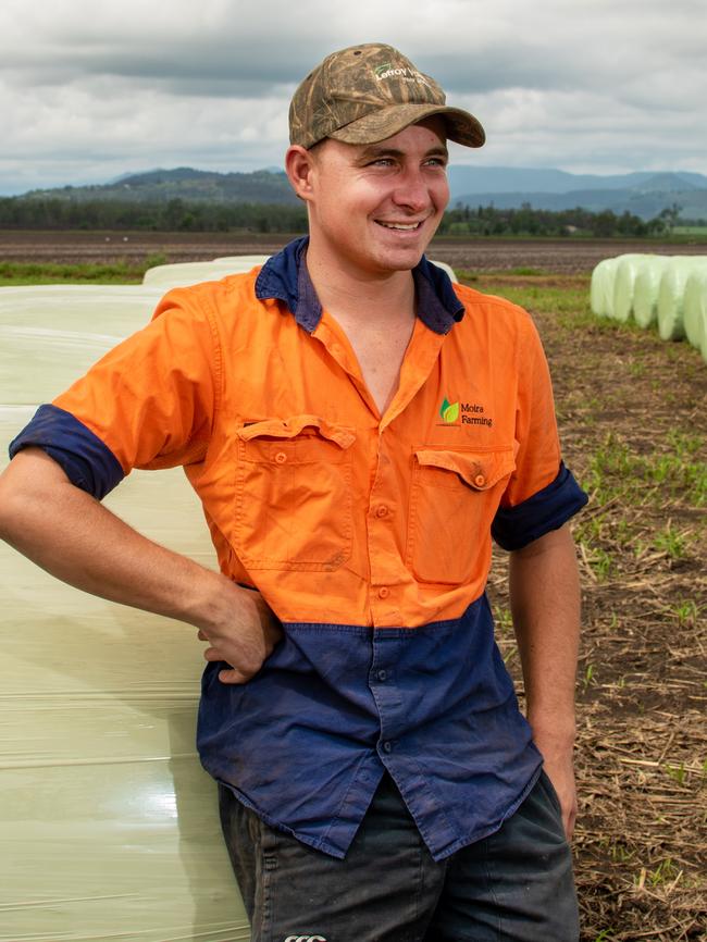 Mitch Brimblecombe, farm manager of Moira Farms, at Forest Hill.