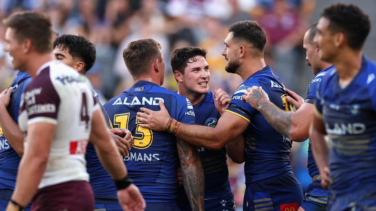 Mitchell Moses played 25 minutes with a fractured foot last week. Picture: Cameron Spencer/Getty Images