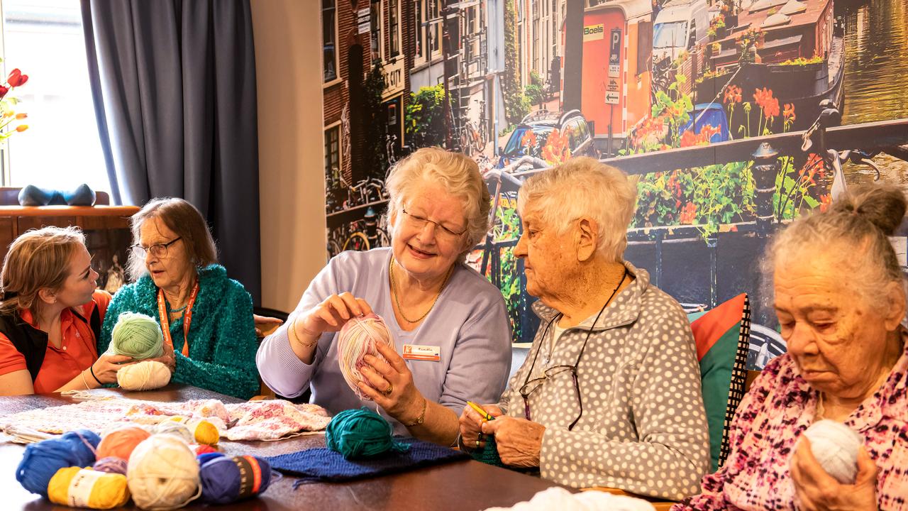 Rembrandt Living also has a knitting club. Picture: Supplied