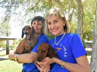 BEST FRIENDS: Natalie Golder (with Audrey) and Amanda Weyman-Jones (with Rosie). Picture: Jorja McDonnell