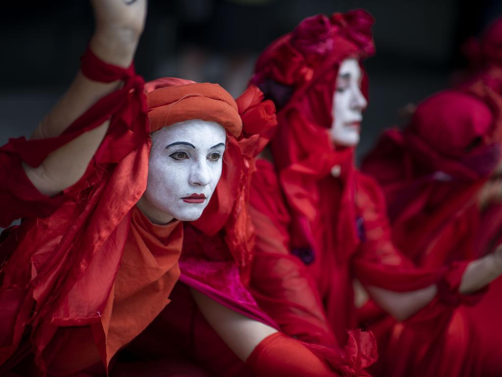 Extinction Rebellion ‘spring rebellion’ protests in Brisbane. Picture: Glenn Hunt/AAP