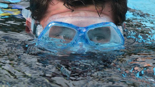 Lismore Council scuba divers. Picture: Peter Holt/Northern Star Archive