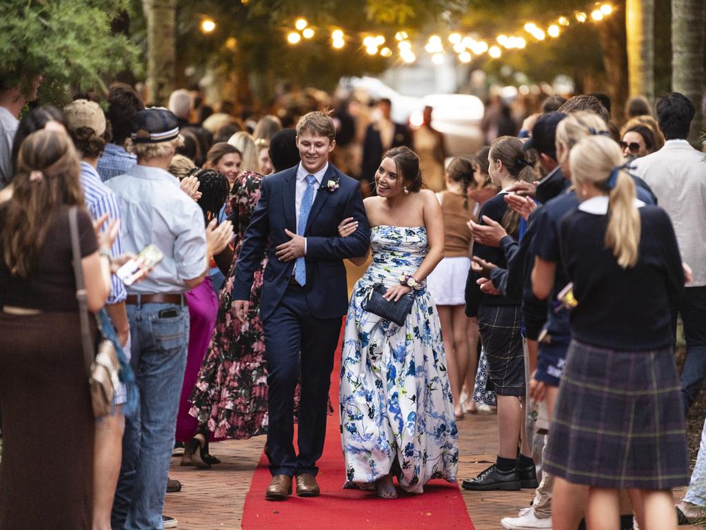 Margot Edwards and Sam Hoffensetz at Fairholme College formal, Wednesday, March 29, 2023. Picture: Kevin Farmer